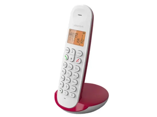 Téléphone fixe sans fil Logicom ILOA_150_FRAMBOISE